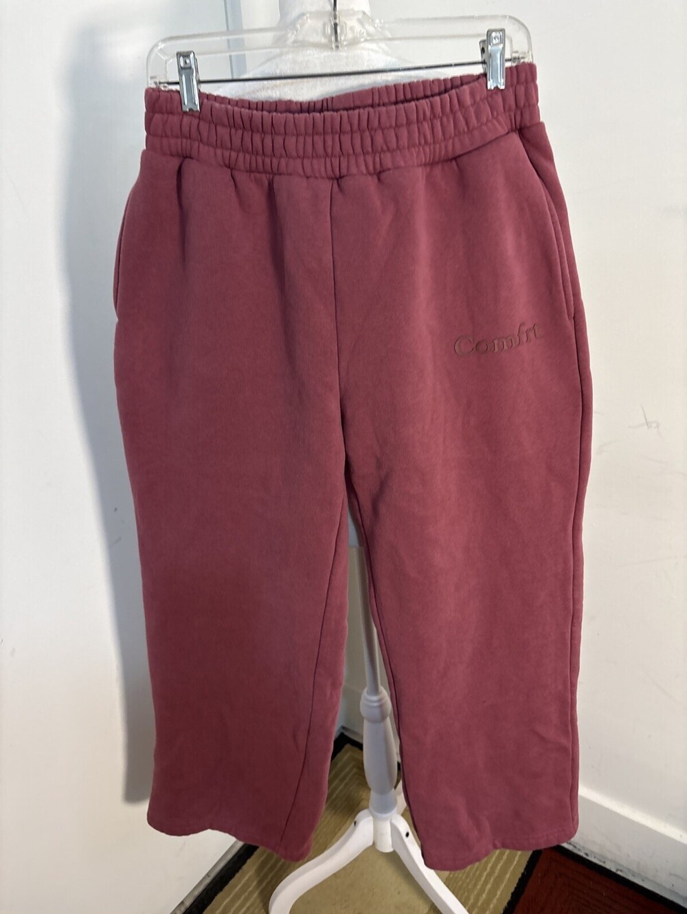 New Comfrt Minimalist Sweapants - LARGE - Berry